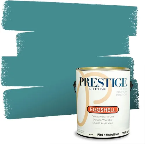 Miniatura 19 de PRESTIGE Pintura interior e imprimación en uno, salpicaduras acuosas, cáscara de huevo, 1 galón