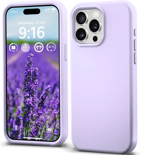 Miniatura 16 de IceSword Funda compatible con iPhone 15 Pro, silicona líquida, delgada, protección de cuerpo completo, suave, antiarañazos, color rojo, para hombres