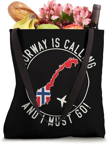 Miniatura 4 de Bolsa de mano de Norway Is Calling And I Must Go, bandera noruega