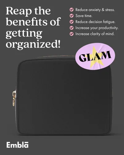 Miniatura 5 de Bolsa de maquillaje Embla Bolsa de aseo de viaje, Negro, L, Large