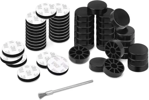 Paquete de 24 protectores antideslizantes de hierro para muebles de patio al aire libre para sillas y patas de mesa