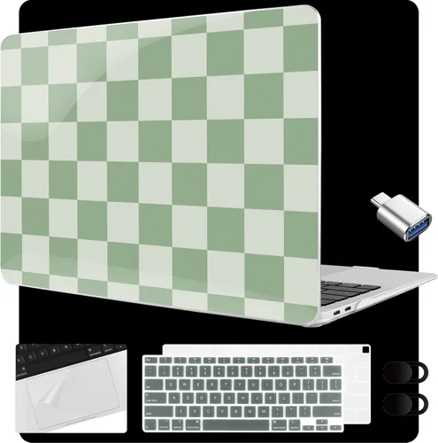 Miniatura 26 de MEEgoodo para MacBook Air de 13.3 pulgadas, funda 2021 2020 2019 2018 A2337 M1 A2179 A1932, carcasa transparente para MacBook Air M1, carcasa dura