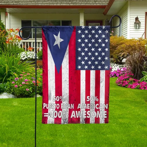 Bandera de Estados Unidos con la mitad puertorriqueña de la amistad estadounidense de Puerto Rico, Estados Unidos, Orgullosa bandera patriótica de