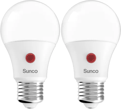 Miniatura 19 de Sunco Paquete de 6 Bombillas de Luz de Atardecer a Amanecer para Exteriores A19, Fotocélula Automática para Iluminación Exterior, 800 LM, 9W Blanco