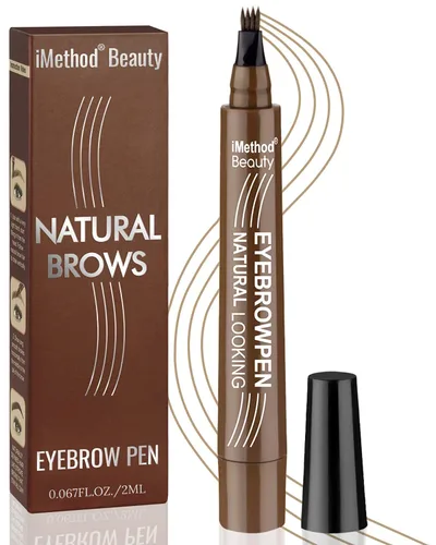 Miniatura 10 de iMethod - Bolígrafo para tatuaje de cejas con técnica actualizada de microblading, maquillaje de cejas de larga duración, resistente al agua y a