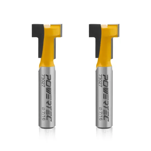 Miniatura 14 de POWERTEC Insertos de almacenamiento de brocas de enrutador para 110 brocas, 50 brocas de 1/2 pulgada y 60 brocas de enrutador de vástago de 1/4