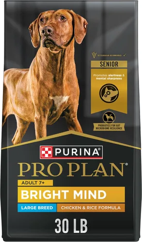 Miniatura 3 de Purina Pro Plan Dry Bright Mind Adult 7 Plus - Pollo y arroz, 5 libras (paquete de 5)