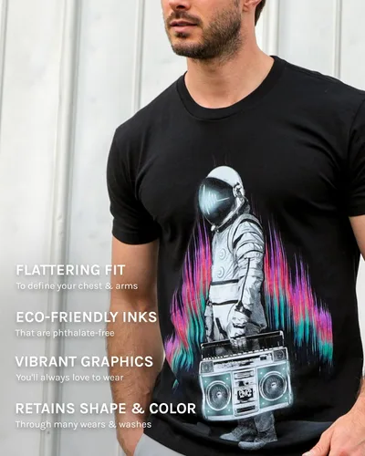 Miniatura 4 de INTO THE AM - Camisetas gráficas para hombre, frescas, ligeras, entalladas, diseño estampado de naturaleza, talla S a 4XL