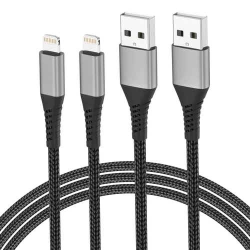 Miniatura 9 de Umefly Cable de carga corto para iPhone de 1 pie, paquete de 2 cables USB a Lightning para automóvil, cable de carga de iPhone de 1 pie para iPhone