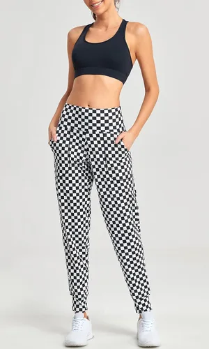 Miniatura 32 de Oalka - Pantalones deportivos para mujer, con cintura alta y bolsillos, para hacer deporte, yoga y entrenar