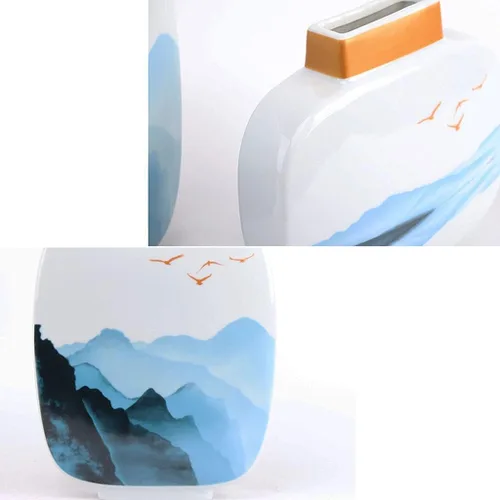 Miniatura 6 de chinese feng shui statue sculpture New Chinese Decoration Creative Home Furnishing Desktop Decoration Ceramic Vase Home Living Room Craft Decoration