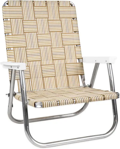 Miniatura 10 de Silla de césped USA plegable de aluminio para patio al aire libre Sillas con correas resistentes para camping, deportes, playa, jardín