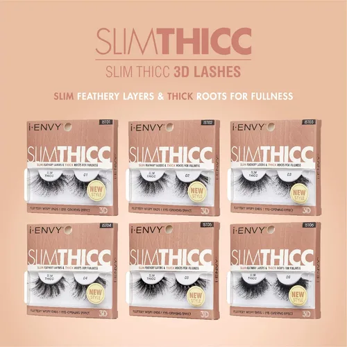 Miniatura 6 de i-ENVY - Pestañas postizas Thicc 3D con aleteo, pestañas postizas (03)