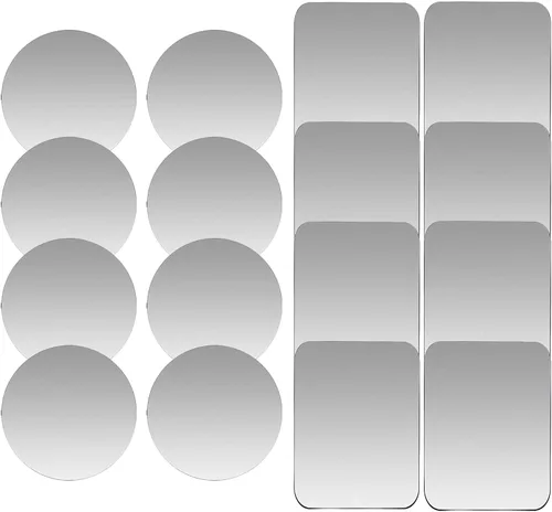 Juego de 16 placas de metal de repuesto para soportes magnéticos de teléfono de coche, pared, soportes de ventilación de aire, estuches, imanes. Kit