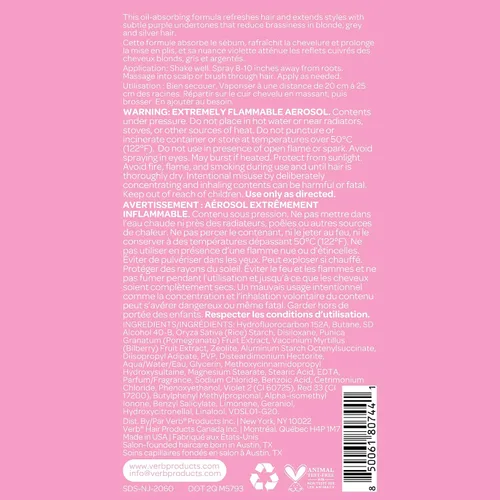 Miniatura 11 de VERB Dry Shampoo Light - Refresh, Absorb Oils + Extends Styles - Refreshing Dry Shampoo Spray for Light Tones - Vegan, No Parabens or Harmful
