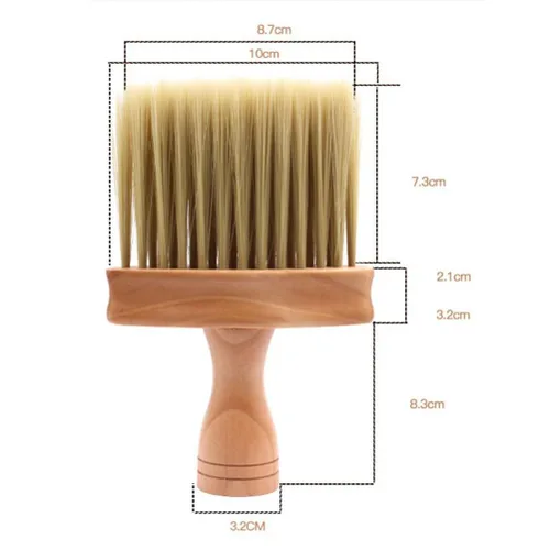 Miniatura 3 de KALLORY Cepillo de limpieza facial para peluquero suave, cepillo de limpieza de cuello, cepillos de barrido de pelo, suministros de peluquería