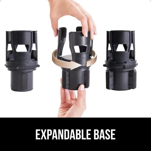 Miniatura 5 de GORILLA GRIP En Espera de Patente Expansor de Portavasos para Coche, Mantiene Tazas Grandes de Bebidas Seguras, Expande para Ajustarse a Yeti, Negro