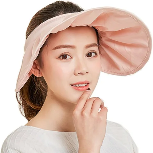 Miniatura 9 de Sombrero de sol de ala ancha ajustable, protección UV, visera de pesca de playa, gorra multifuncional plegable