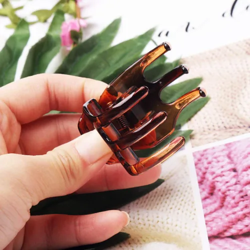 Miniatura 3 de 12 pinzas para el cabello de tamaño mediano, 1.38 x 1.38 x 1.57 pulgadas, pinzas de agarre antideslizante para mujeres y niñas, accesorios