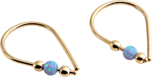 Miniatura 21 de 13mm de plata de ley 20 GA Aretes de aro invertidos colgantes de lágrima hipoalergénicos ligeros con hilo para mujer