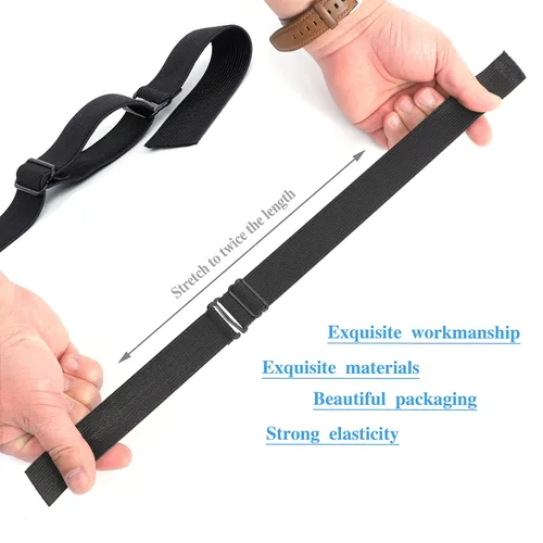Miniatura 5 de Correas ajustables para pelucas y hacer pelucas, bandas ajustables para peluca (negro, 1 pulgada x 6 piezas)