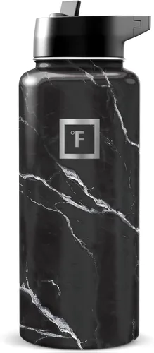 Miniatura 130 de IRON °FLASK Frasco de hidratación para acampar y senderismo con pajilla, botella de agua deportiva de acero inoxidable con aislamiento de boca