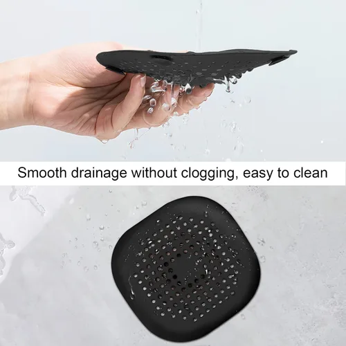 Miniatura 2 de 4 Piezas de Captador de Pelo para Desagüe de Ducha, Tapón para Bañera, Protectores de Desagüe para el Hogar, Cubierta de Desagüe con Ventosa, Trampa