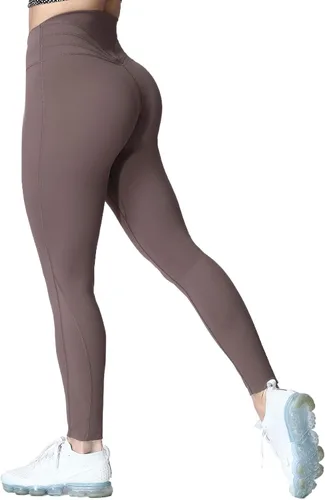 Miniatura 43 de Aoxjox Leggings de entrenamiento de cintura alta para mujer, pantalones de yoga Trinity, 26.5 pulgadas Negro