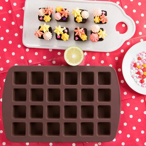 Miniatura 7 de Webake - Moldes de silicón para chocolate, molde para hornear para gelatina, bombas de grasa de Keto, Marrón