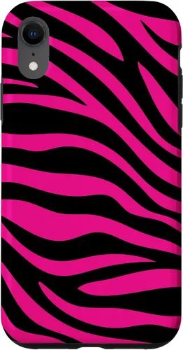 Miniatura 25 de Zebra Animal Print Pattern Black and Pink Cute Phone Case for iPhone 17