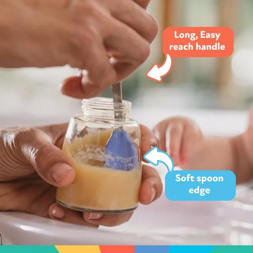 Miniatura 5 de Nuby Cucharas de alimentación seguras y calientes 2 en 1 (paquete de 4) cucharas para bebé para una alimentación segura - Más de 4 meses