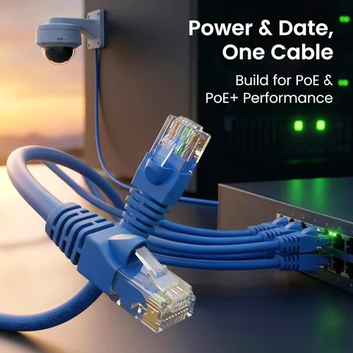 Miniatura 7 de Paquete de cables Ethernet Cat 6 GEARit - Paquete de 10 cables de conexión Ethernet Cat6 de 7 pies Cable de conexión de red RJ45, conectores Azul