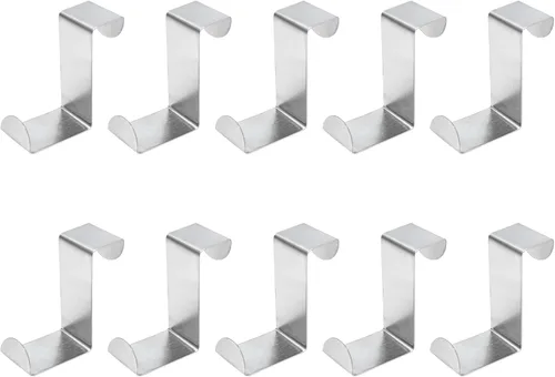 Miniatura 12 de 5 ganchos para colgar sobre la puerta, ganchos para colgar en forma de Z, doble cabeza que se adapta a anchos de puerta de 2 y 1 pulgada, gancho