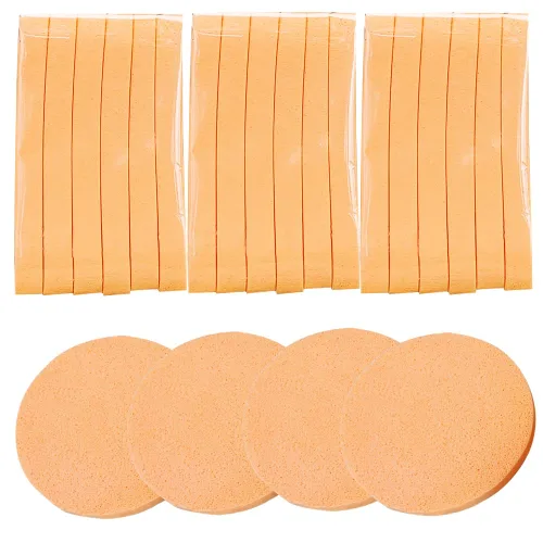 Miniatura 8 de Esponja facial comprimida, 60 unidades de PVA profesional para remoción de maquillaje, esponjas faciales redondas, almohadillas de spa, limpieza