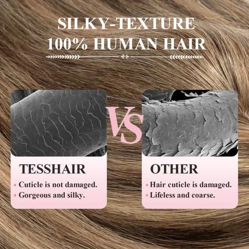 Miniatura 4 de Toppers para el cabello para mujeres con cabello fino, 12 pulgadas, sin flequillo, 100% cabello humano real, densidad del 150%, #4P27, castaño medio