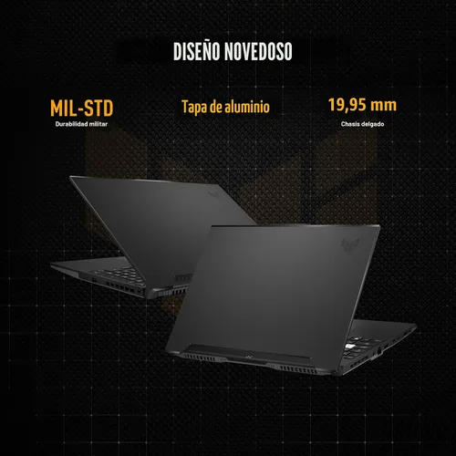 Miniatura 8 de ASUS TUF Dash 15 (2022) Laptop para juegos, pantalla FHD de 15.6 pulgadas 144Hz, Intel Core i7-12650H, GeForce RTX 3050 Ti, 16 GB DDR5, 512 GB SSD