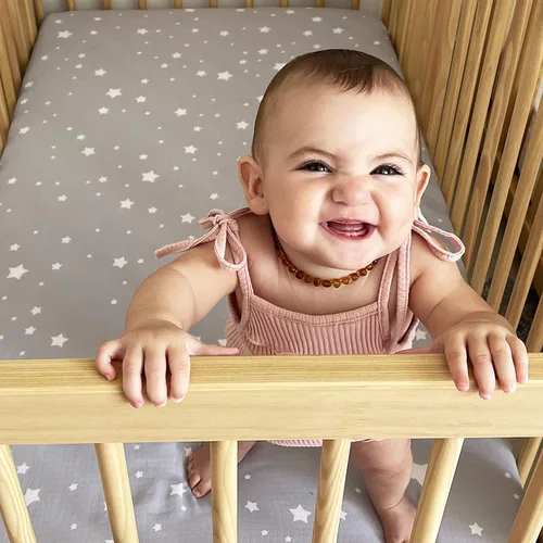 Miniatura 7 de Newton Baby Sábana bajera ajustable para cuna (paquete de 2), ultra transpirable y suave, de algodón orgánico, se adapta a todas las cunas estándar