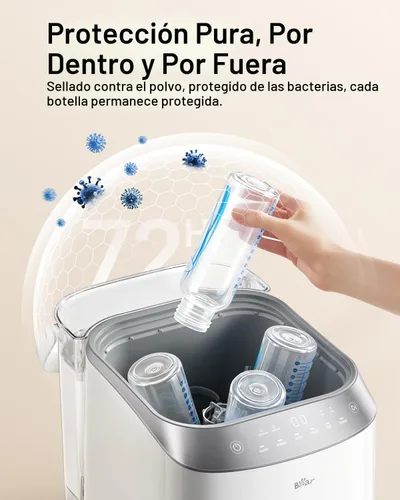 Miniatura 8 de Lavadora de Biberones Bear Pro, Lavadora y Esterilizador y Secador de Biberones - Todo en una Máquina para Biberones, Piezas de Bomba y Artículos
