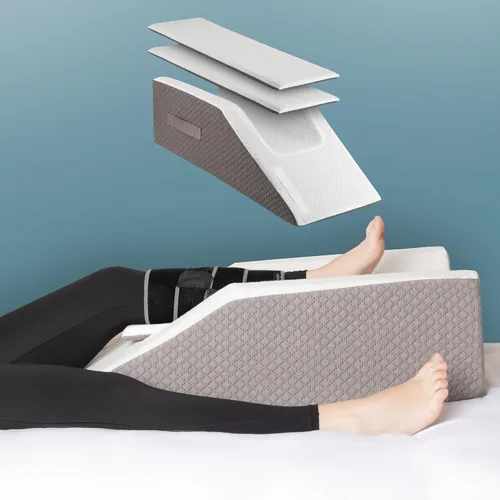 Miniatura 9 de Kölbs - Almohada doble de elevación de piernas Almohada para después de cirugía Elegante funda de jacquard chic