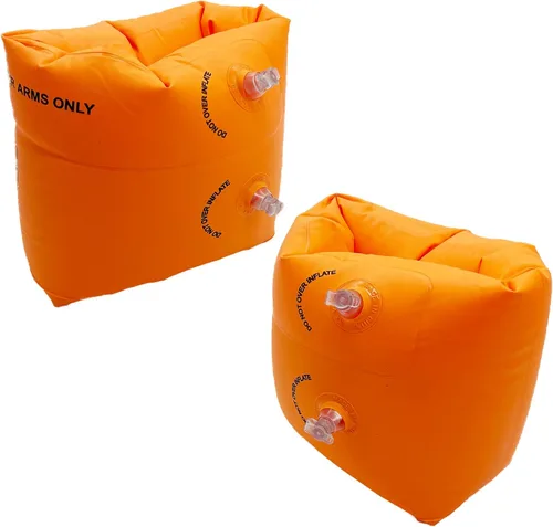 Miniatura 9 de 10Leccion Paquete de 2 flotadores inflables para brazos para niños pequeños, alas de agua inflables para niños, bandas de brazo de natación