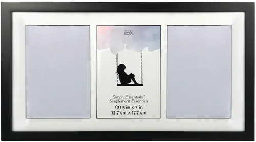 Studio Decor Simply Essentials 3 Opening Black Collage Frame with Mat
