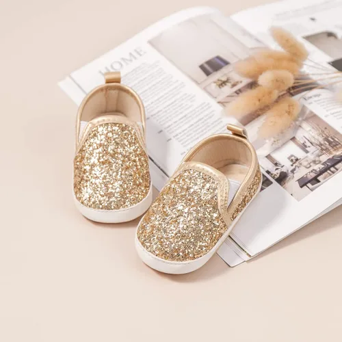 Miniatura 6 de Meckior Zapatos de lona para bebés, niñas y niños, suela suave, para niños pequeños, sin cordones, recién nacidos, cuna, mocasines, zapatillas