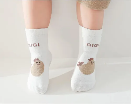 Miniatura 7 de Adeimoo Calcetines antideslizantes de algodón con diseño de dibujos animados para bebés y niñas pequeñas