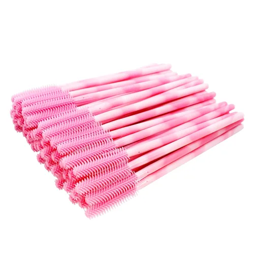 Miniatura 8 de Bihrtc - Paquete de 100 cepillos desechables de silicona para rímel de pestañas