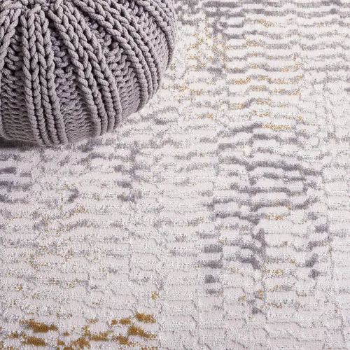 Miniatura 7 de SAFAVIEH Palma Collection - Alfombra de pasillo, 2 pies 2 pulgadas x 9 pies, color beige y gris, diseño geométrico, ideal para zonas de alto tráfico