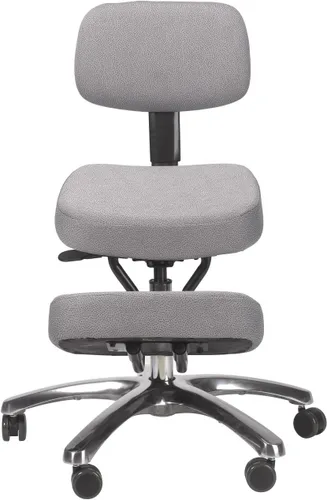 Miniatura 4 de BetterPosture Jazzy Kneeling chair – Silla ergonómica multifuncional para arrodillarse que ayuda a reducir la tensión de espalda y cuello Gris