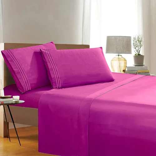 Miniatura 22 de Elegant Comfort 1500 Premier Resistente a Arrugas y Decoloración de Calidad Hotel Juego de Sábanas de 4 Piezas Ultra Suave Lujoso Incluye Sábana