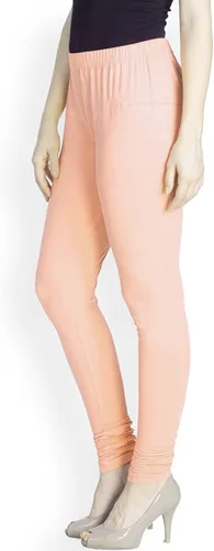 Miniatura 30 de ladyline Leggings Churidar elásticos de algodón para mujer Extra largos de longitud completa de cintura alta Talla regular y grande Pantalones