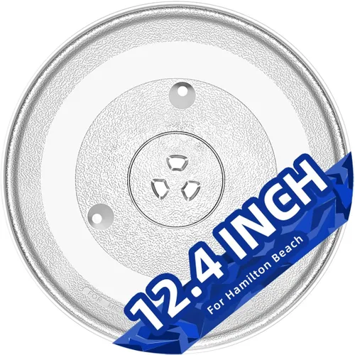 Miniatura 8 de Plato de vidrio para microondas de 10.6" compatible con microondas Hamilton Beach de 0.9 pies cúbicos. Reemplazo de la placa de vidrio MP-P23