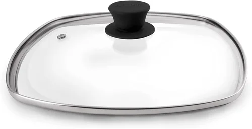 Miniatura 25 de Cuisinel Tapa de cristal – 6 pulgadas – Compatible con Lodge – Funda de repuesto templada totalmente montada – Apto para horno para sartenes – Para